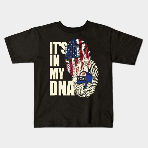 Postal Worker It's In My DNA Kids T-Shirt by janayeanderson48214